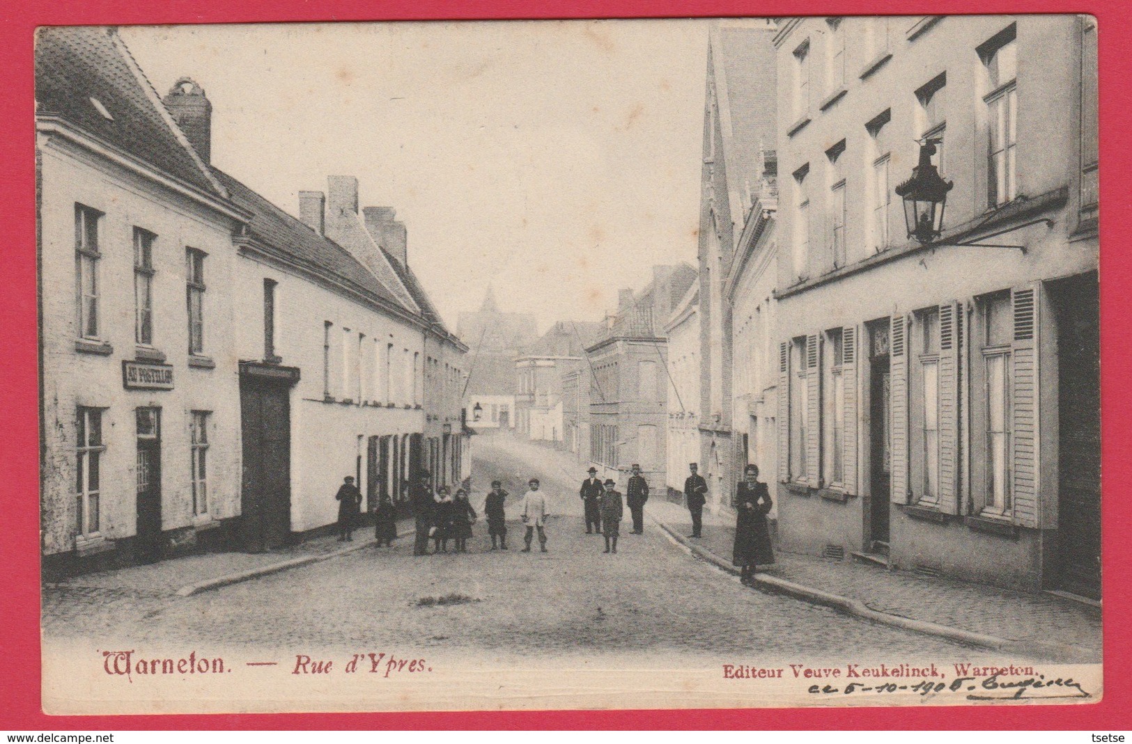 Warneton - Rue D'Ypres ... Geanimeerd ( 2 ) - 1906  ( Voir Verso ) - Comines-Warneton - Komen-Waasten