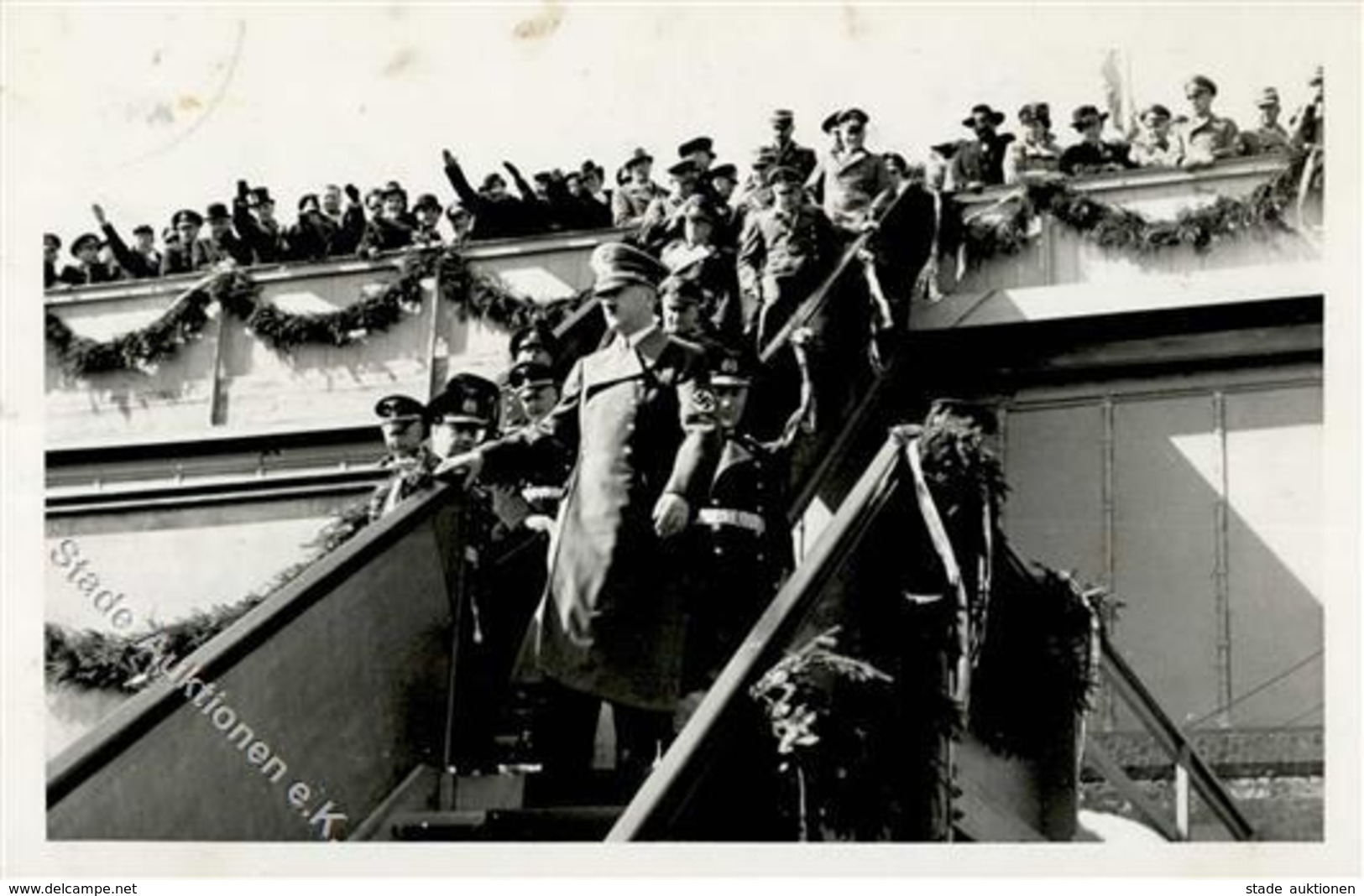 HITLER WK II - Foto-Ak -Hitler Schreitet Von Tribühne- O Nordhausen 9.9.39 I-II - Guerra 1939-45