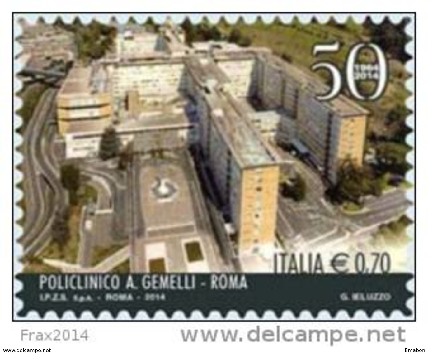 REPUBBLICA ITALIANA - ITALY - ANNO 2014 - MEDICINA OSPEDALE POLICLINICO GEMELLI ROMA -  NUOVI  MNH ** - Other & Unclassified