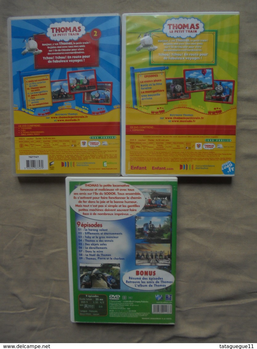 Vintage - Lot - 3 DVD THOMAS LE PETIT TRAIN HIT Entertainment 2004/2010 - Kinder & Familie