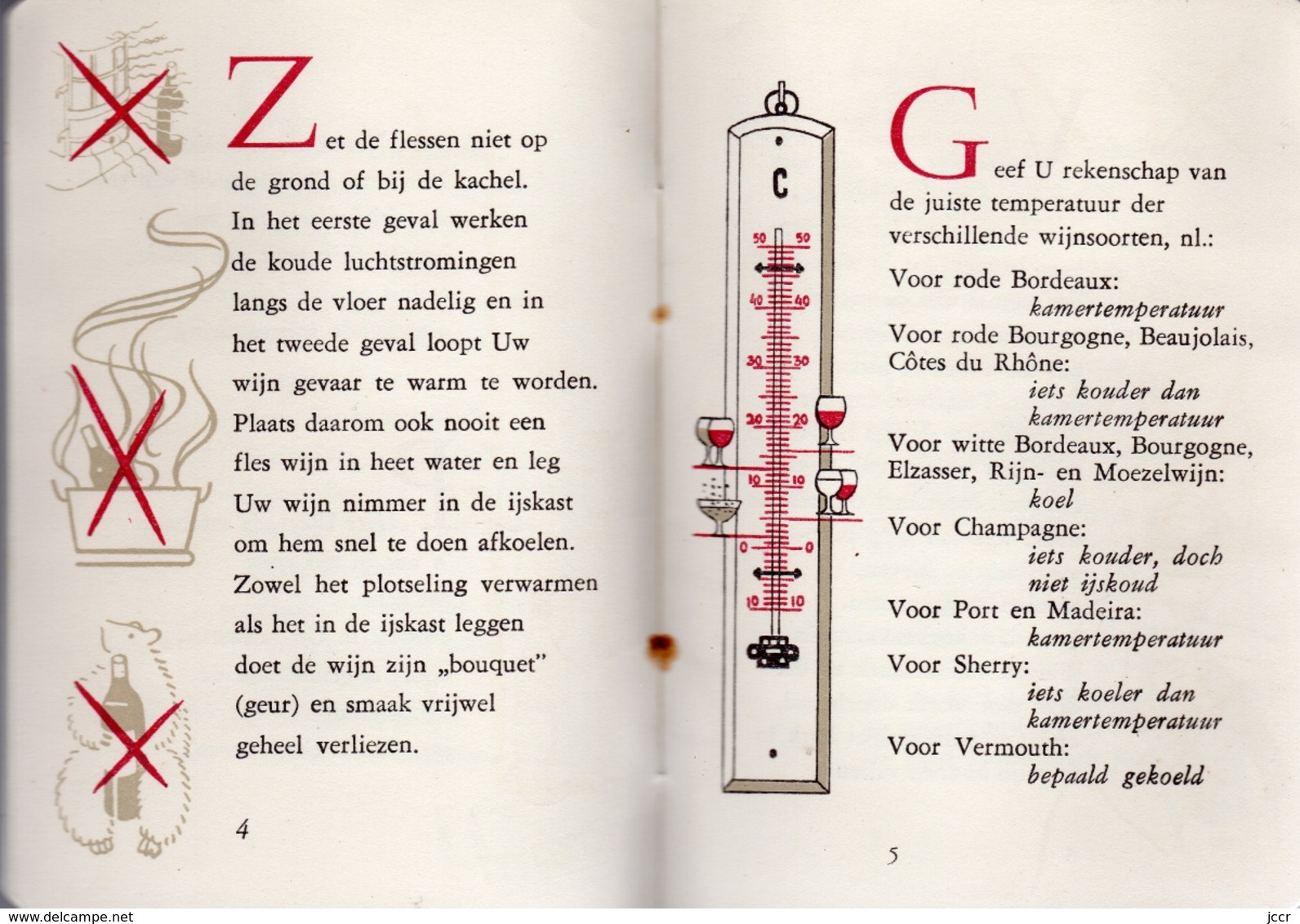 Wenken Voor Liefhebbers Van De Wijn (Astuces Pour Les Amateurs De Vin) - H. C. Wyers C.V. Dordrecht - Vers 1955 - Culinaria & Vinos