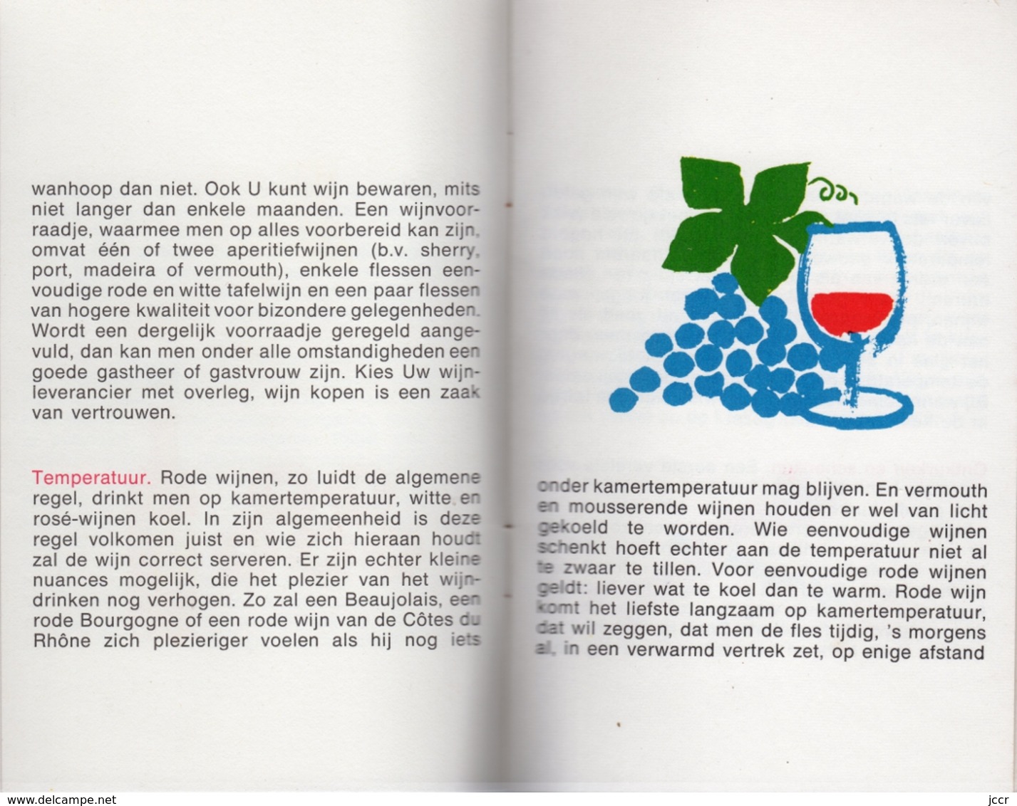 Wijn Wenken (Soupçon De Vin) - Tekst Wina Born Grafische Verzorging Frans Mettes - Vers 1965 - Cucina & Vini