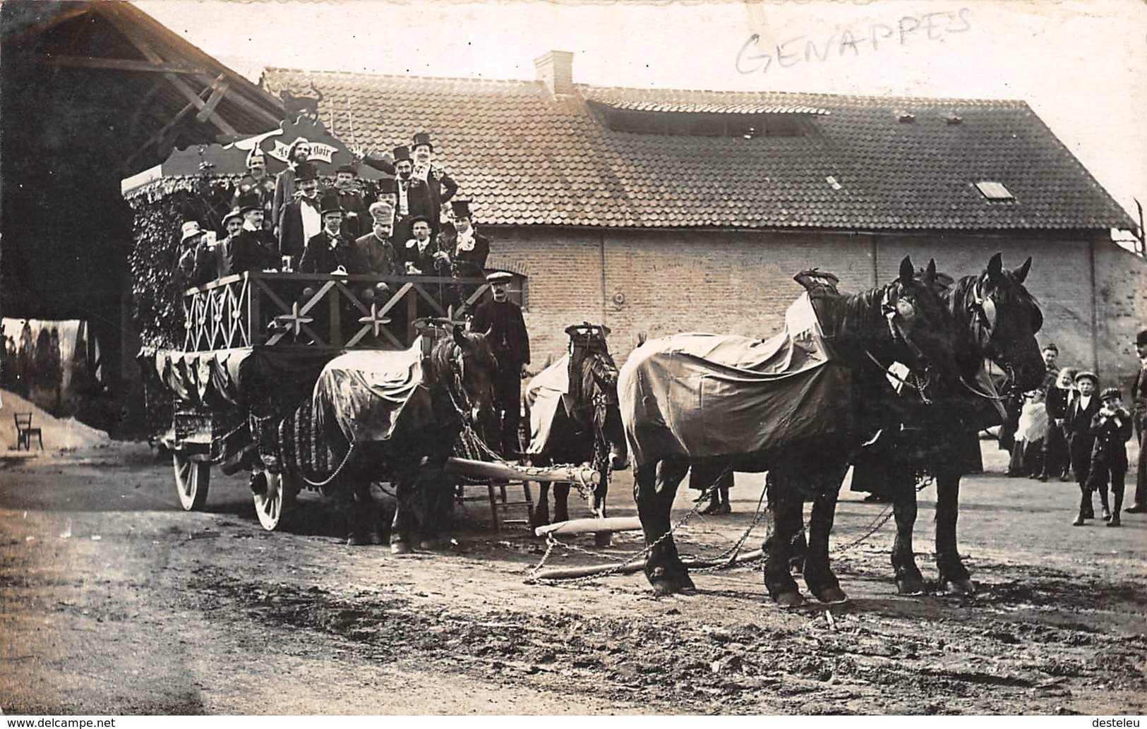 Carte Photo Le Chat Noir  - Genappe ? - Genappe