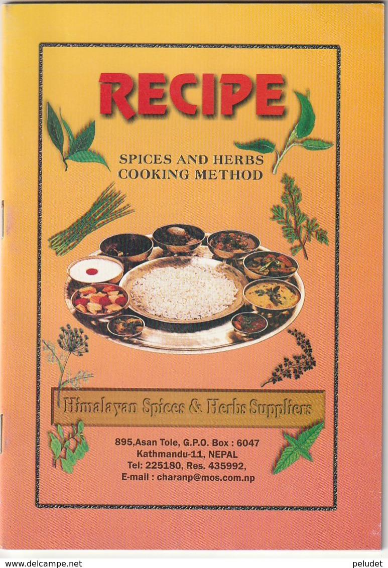 RECIPE - SPICES AND HERBS - COOKING METHOD - HIMALAYAN SPICES & HERBS SUPPLIERS - NEPAL - Asien