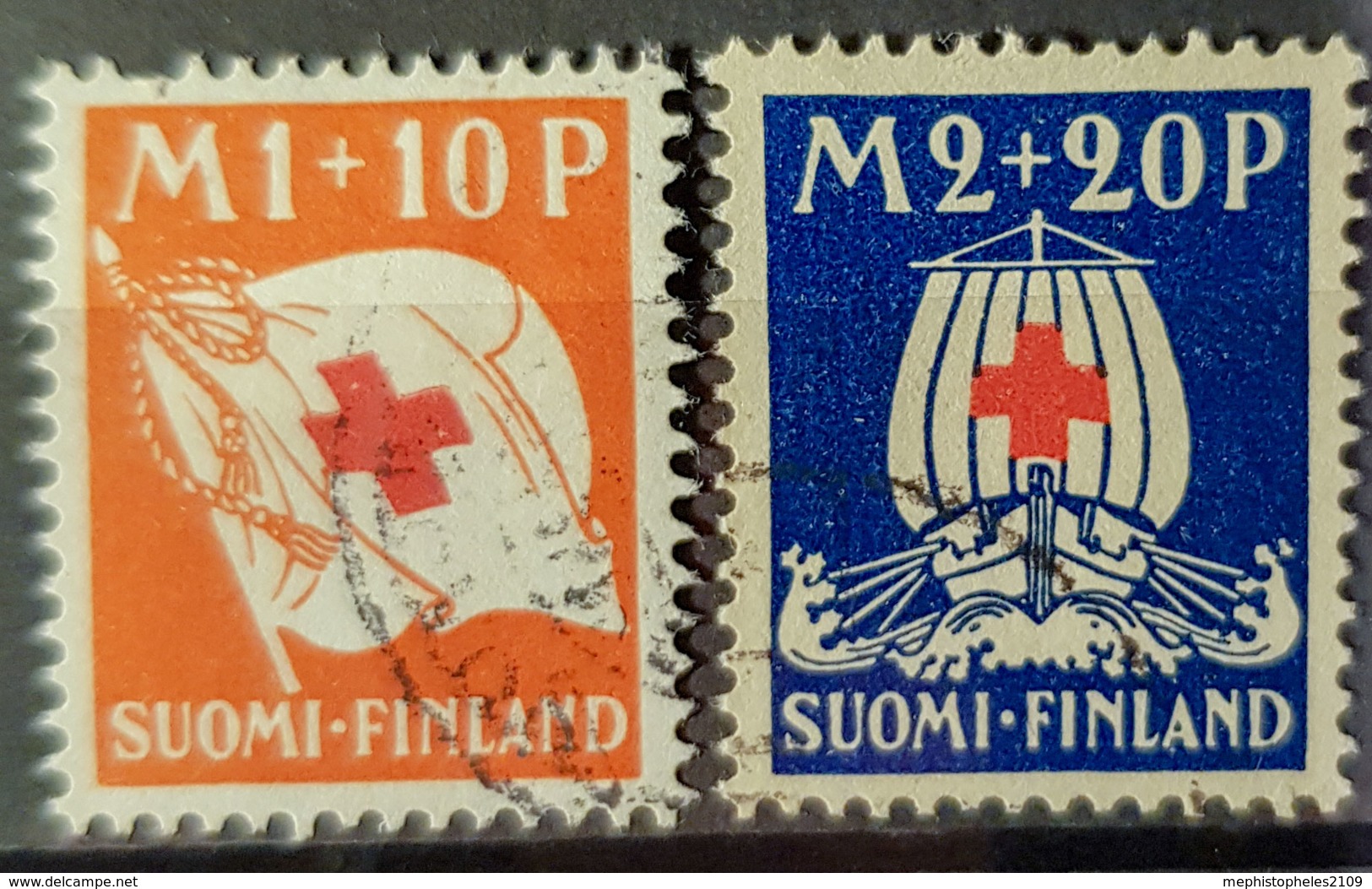FINLAND 1930 - Canceled - Sc# B2, B4 - Used Stamps