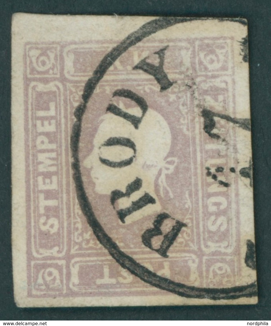 ÖSTERREICH BIS 1867 17 O, 1858, 1.05 Kr. Lila, K1 BRODY, Pracht, Fotobefund Dr. Ferchenbauer, Mi. 400.- - Gebraucht