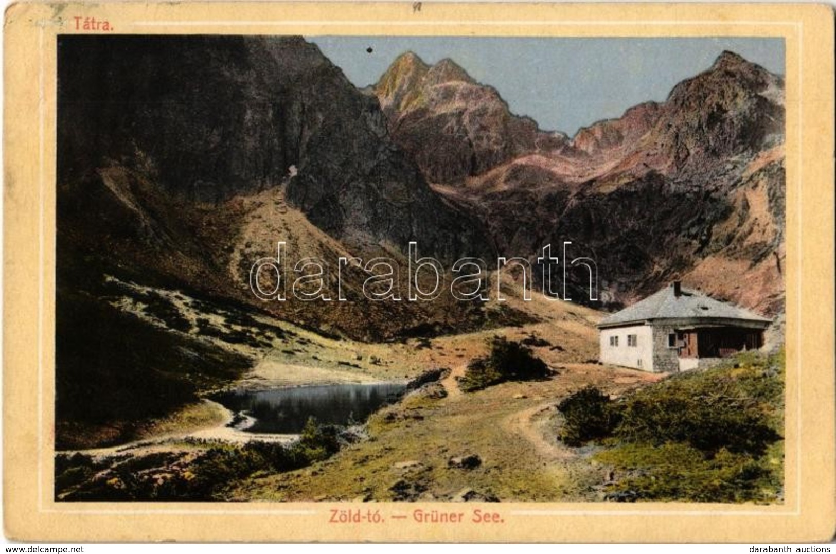 T2/T3 Tátra, Tatry; Zöld Tó, Frigyes Főherceg Menház. Feitzinger Ede No. 792. / Chata Zeleného Pleso / Grüner See / Gree - Non Classificati