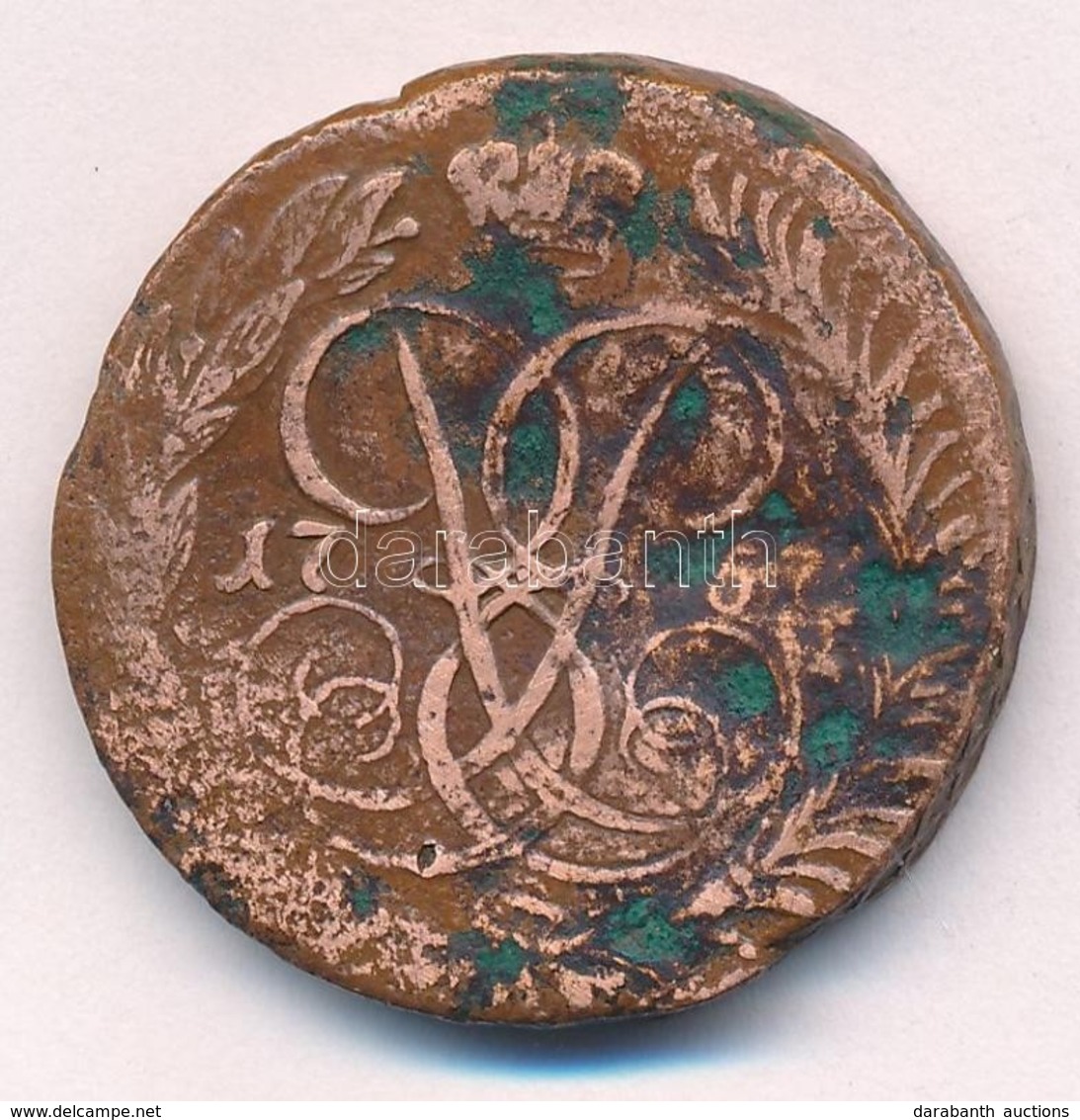 Orosz Birodalom 1757. 2k Cu 'Erzsébet' T:3,3- Patina, Kis Ph.
Russian Empire 1757. 2 Kopeks Cu 'Elizabeth' C:F,VG Patina - Zonder Classificatie