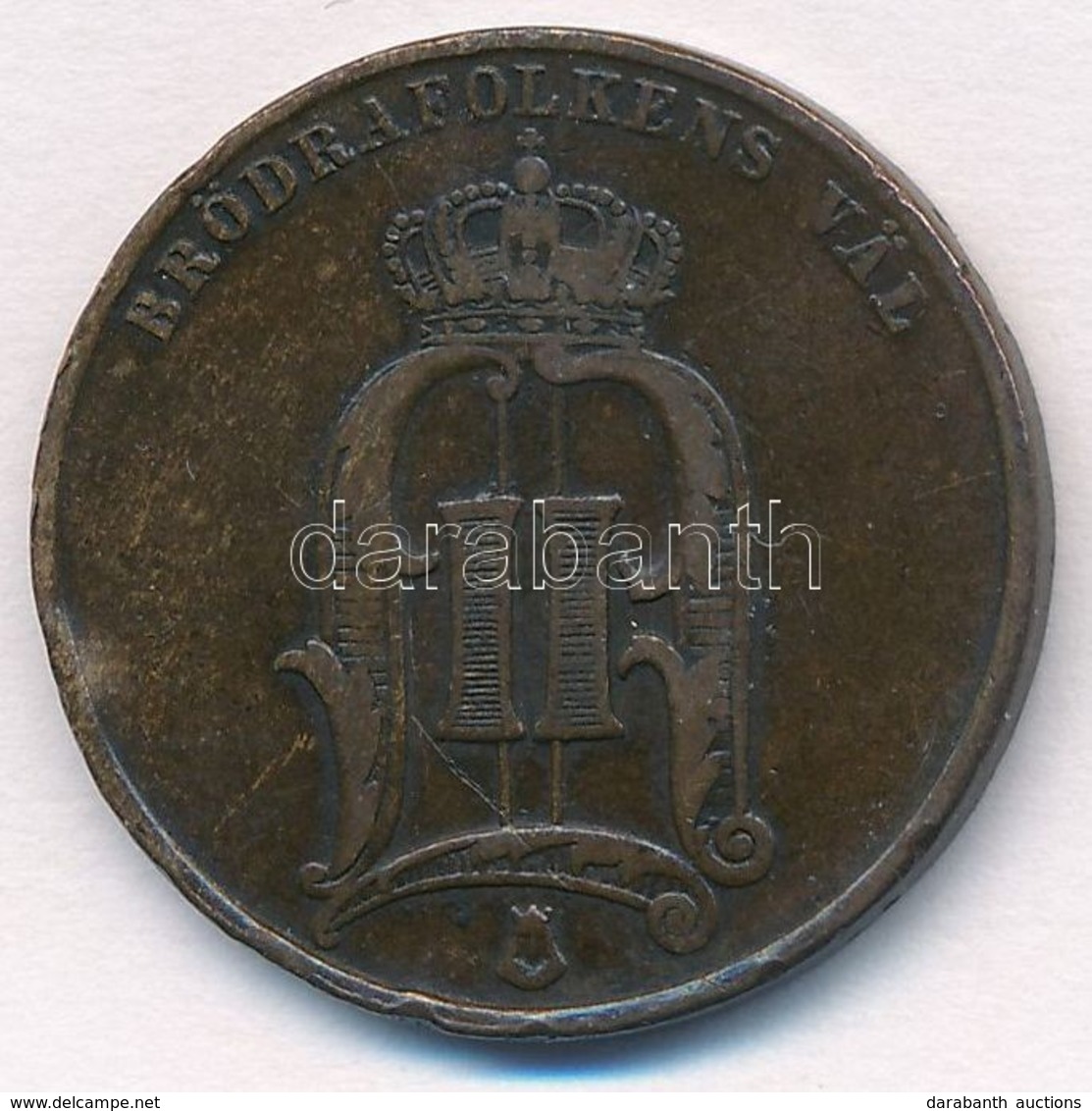 Svédország 1882. 5ö Br 'II. Oszkár' T:2 Ph.
Sweden 1882. 5 Öre Br 'Oscar II' C:XF Edge Error
Krause KM#736 - Zonder Classificatie