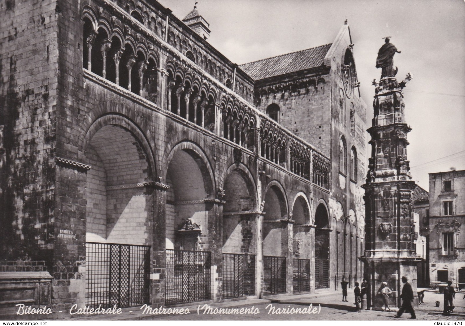 CARTOLINA - POSTCARD - BITONTO ( BARI) CATTEDRALE - MATRONEO ( MONUMENTO NAZIONALE) - Bitonto