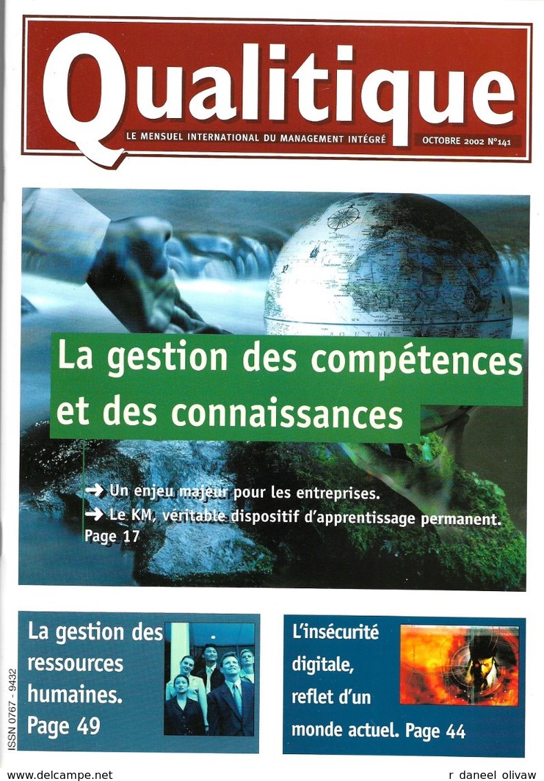 Qualitique N° 141 - Octobre 2002 (comme Neuf) - Informatica