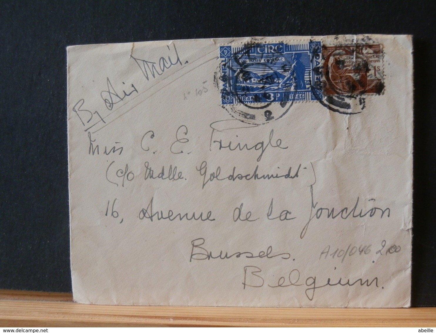 A10/046 LETTRE  EIRE  POUR LA BELG. - Covers & Documents