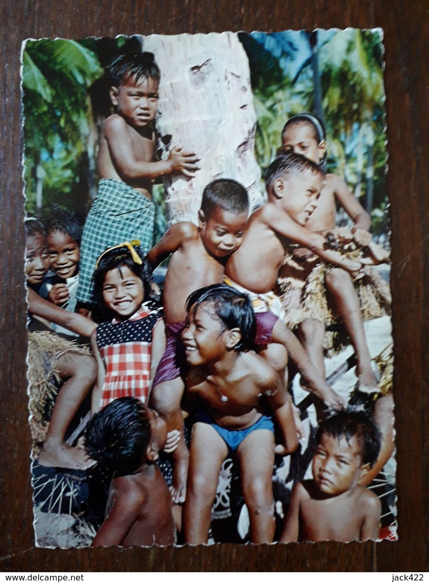 L22/496 Micronésie . Iles Ellicée. Une Grappe De Petits Elliciens - Micronesia