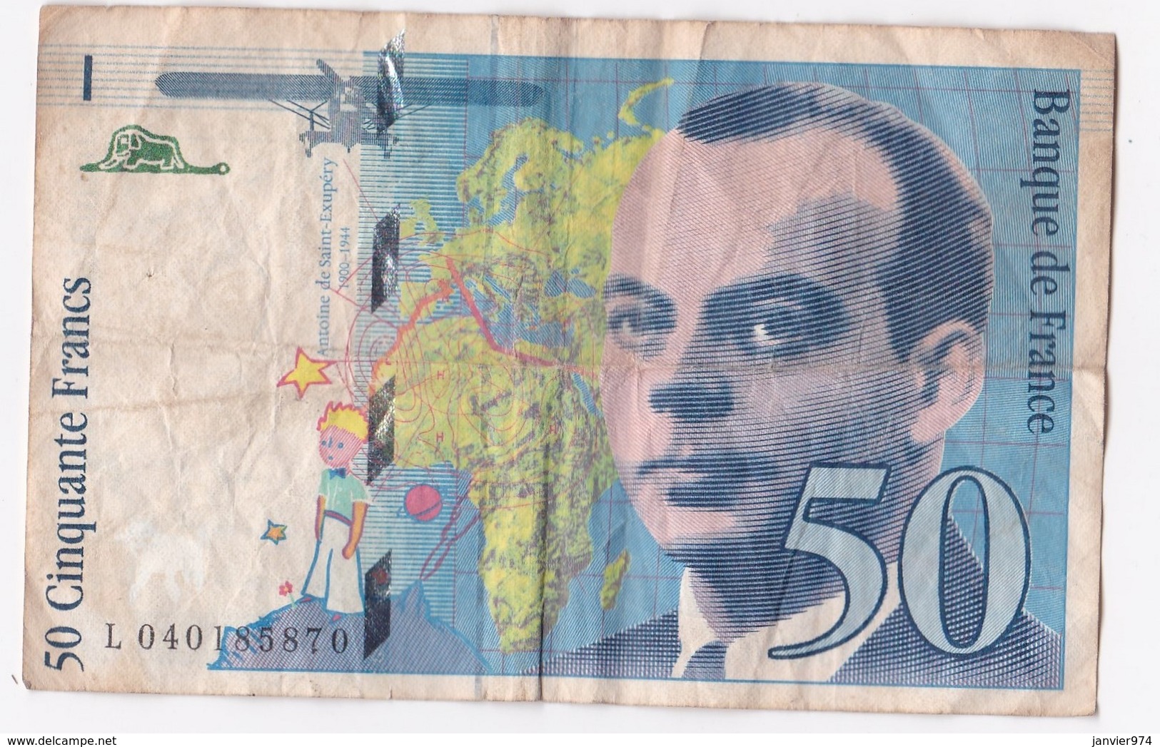 50 Francs St Exupéry 1997 Série L040185870 - 50 F 1992-1999 ''St Exupéry''