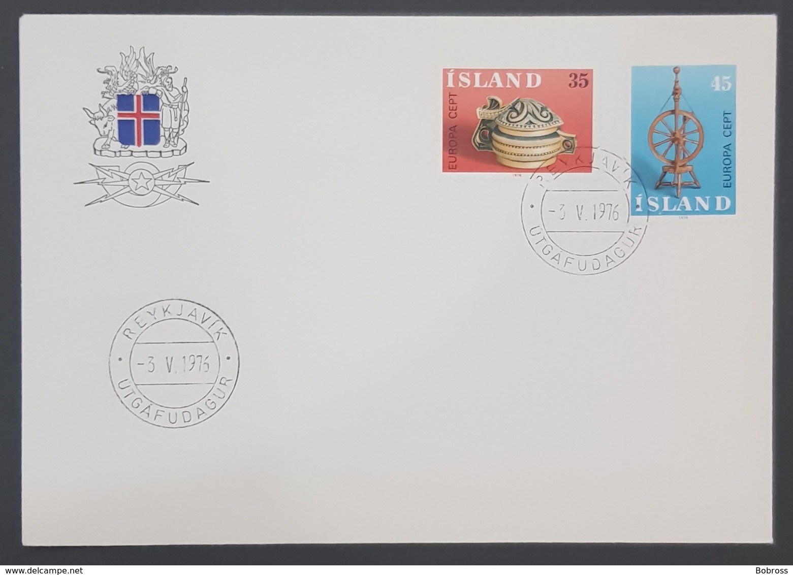 1976 Cover, Reykjavik Island, Iceland, Europa Cept - Briefe U. Dokumente