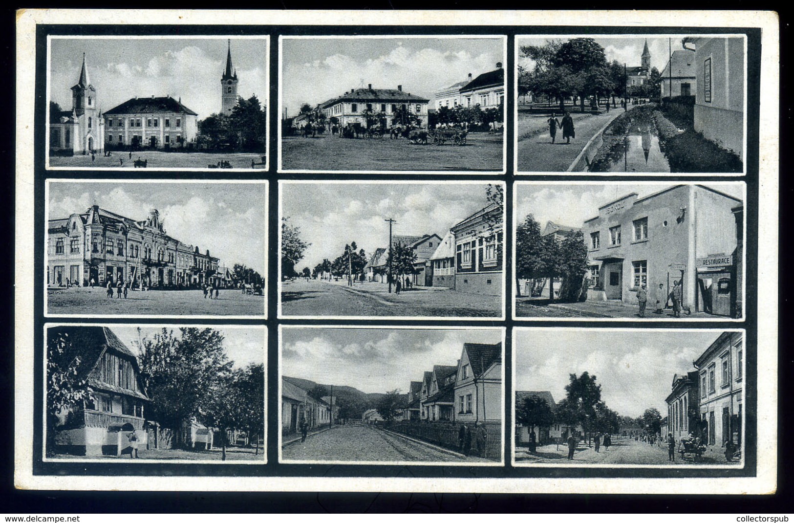 TÉCSŐ 1938. Képeslap , M.Kir.Posta 128 Bélyegzéssel Rákospalotára  /  Vintage Pic. P.card Hun. Roy. Post 128 Pmk To Ráko - Lettres & Documents