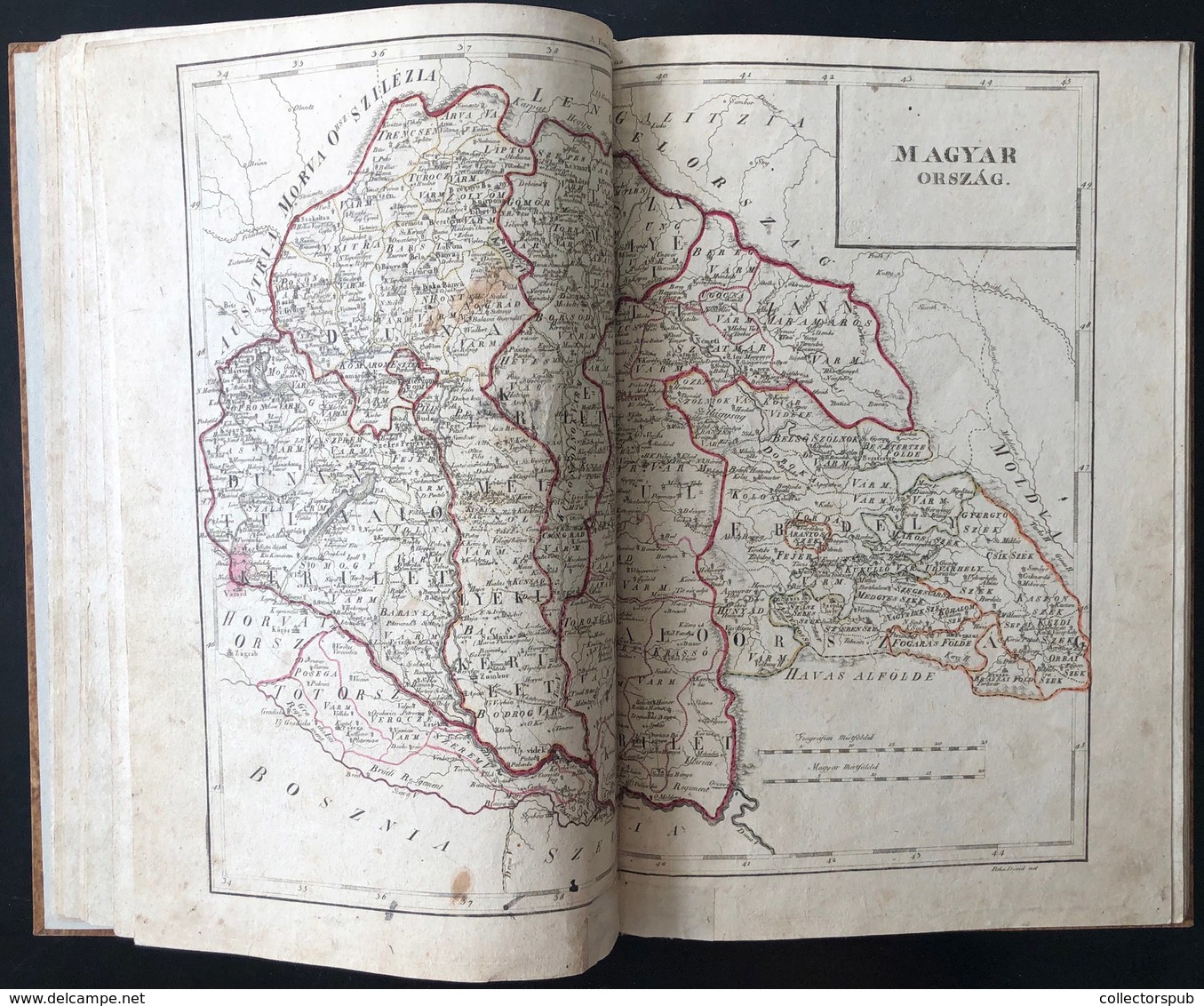 Budai Ésaiás: Oskolai Magyar Új Átlás. Debrecen, 1804. 1 Rézm. Díszcímlap + 12 Határszínezett Rézm. Térképlap. A Lapok M - Zonder Classificatie