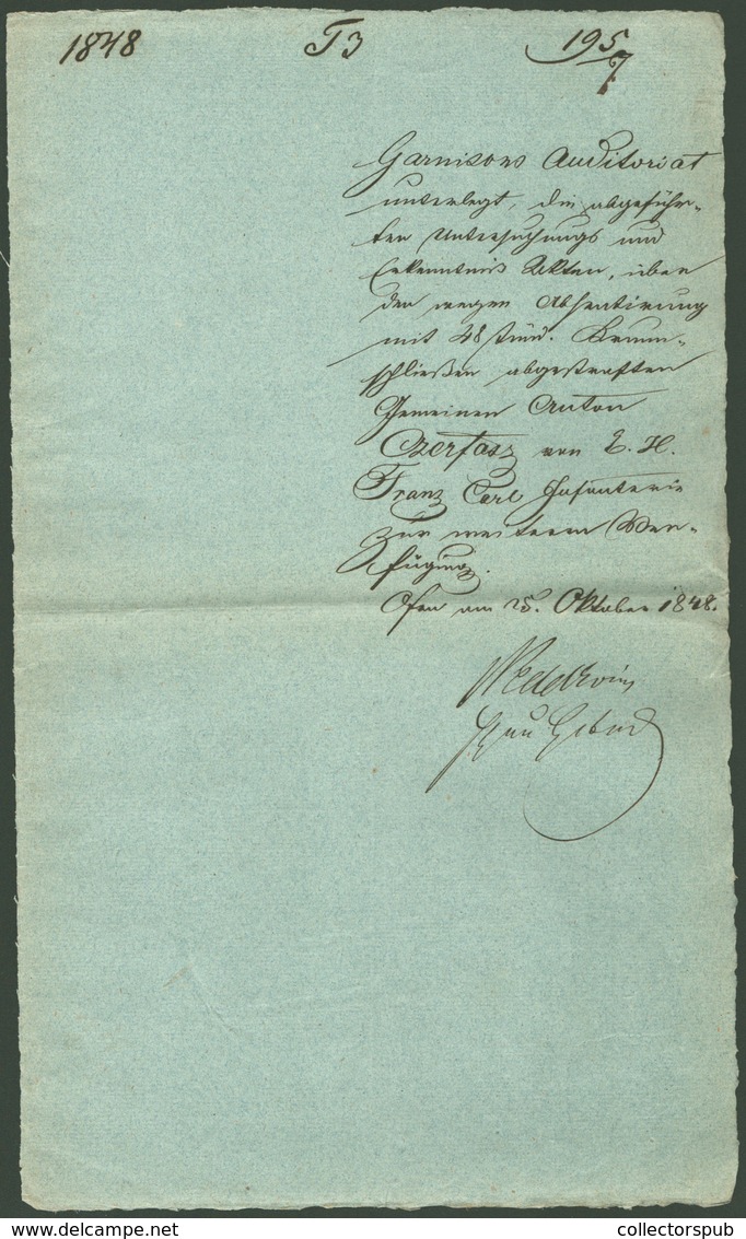 1848. SZABADSÁGHARC Érdekes iratgyűjtemény!  lásd részletes leírás  /  1848 REVOLUTION interesting document collection