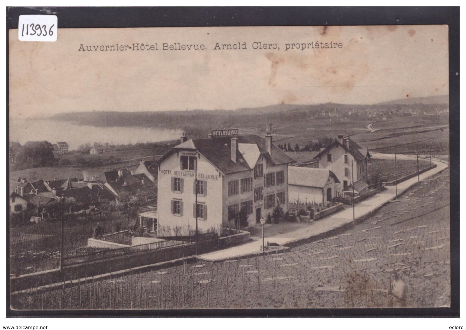 AUVERNIER - HOTEL BELLEVUE - TB - Auvernier