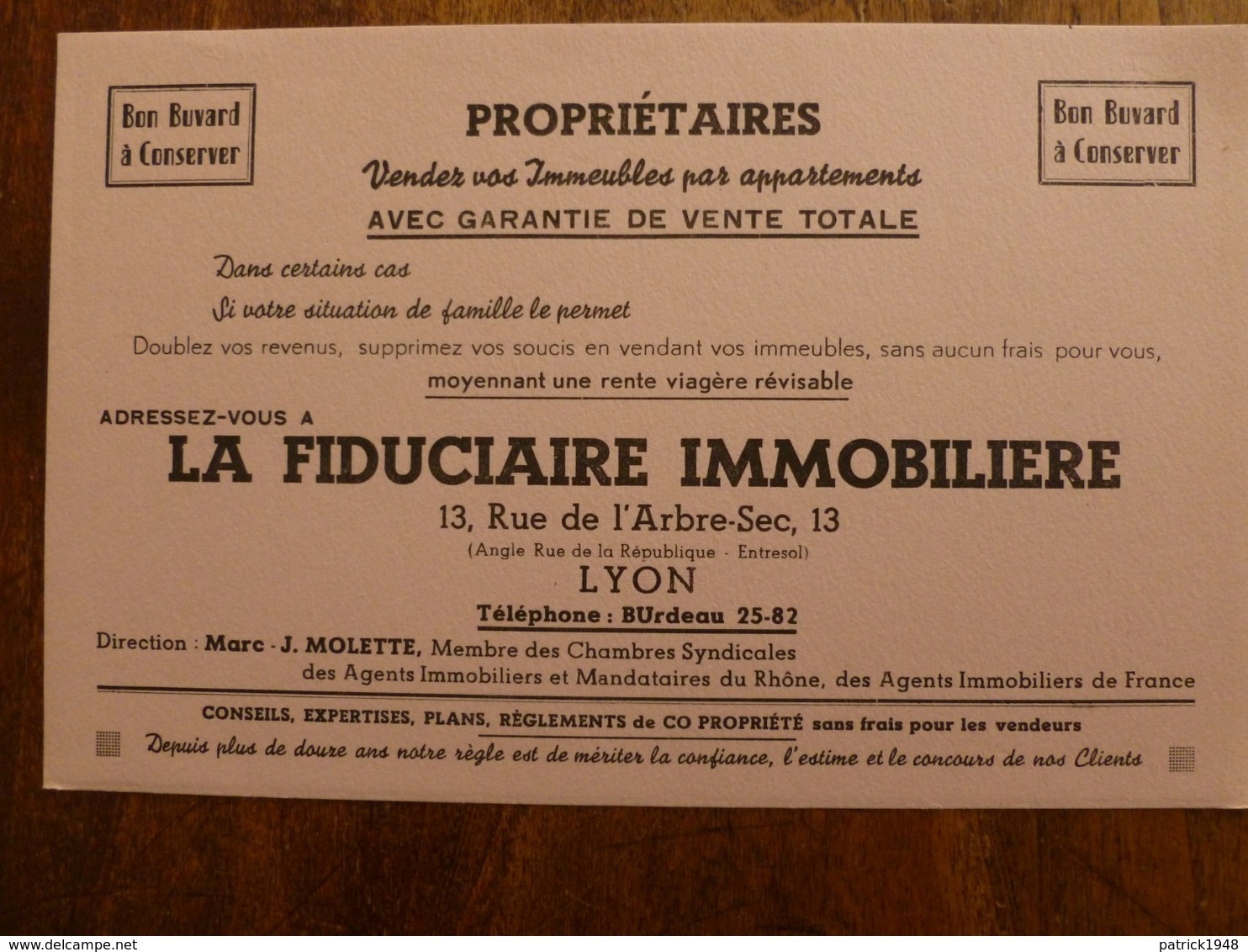 BUVARD LA FIDUCIERE IMMOBILIERE - I