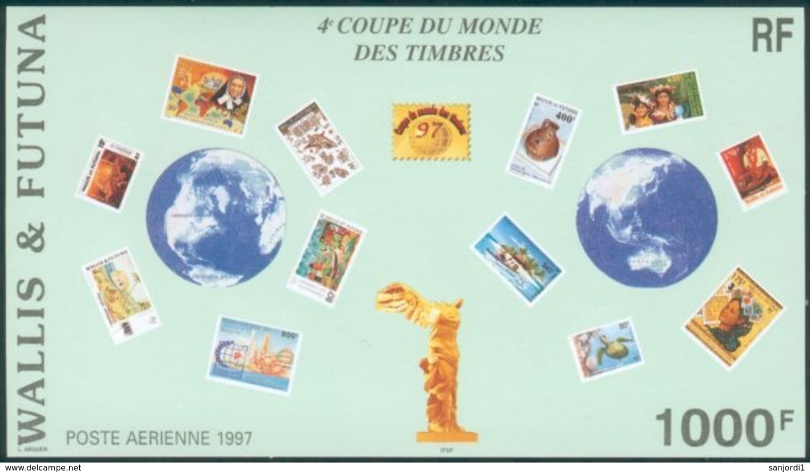 Wallis Et Futuna BF  7 Coupe Du Monde Des Timbres Neuf * * MnH Sin Charmela Prix De La Poste 8.4 - Blocs-feuillets