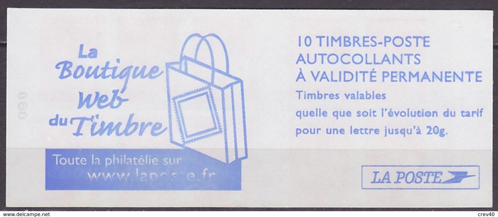 Carnet Neuf ** N° 3419-C16(Yvert) France 2004 - Marianne De Luquet, La Boutique Web Du Timbre - Moderni : 1959-…