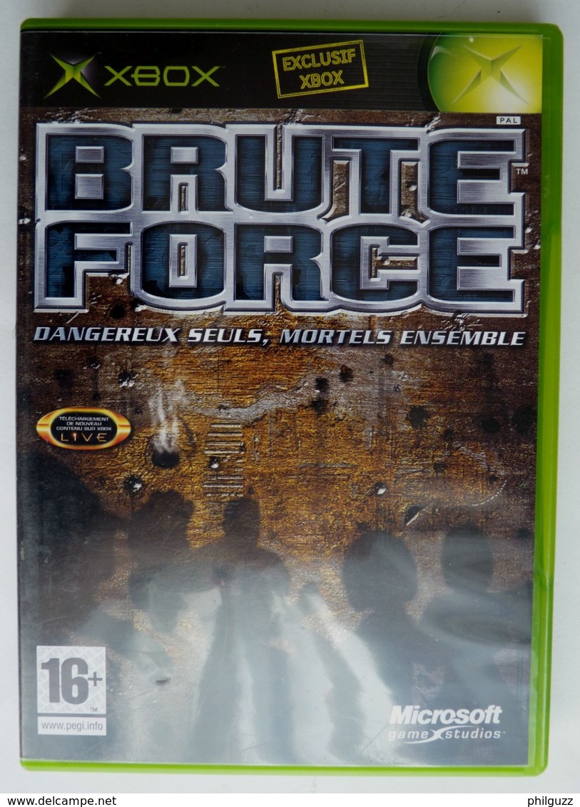 JEU XBOX BRUTE FORCE 4.50 €  AVEC BOITIER ET LIVRET - Xbox