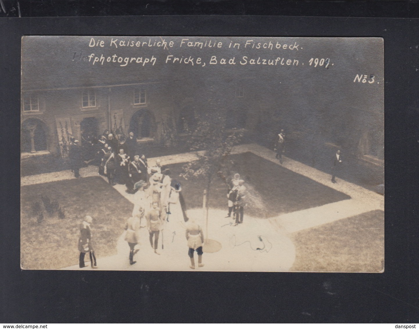 Dt. Reich AK Kaiserliche Familie In Fischbeck Bad Salzuflen 1909 - Bad Salzuflen