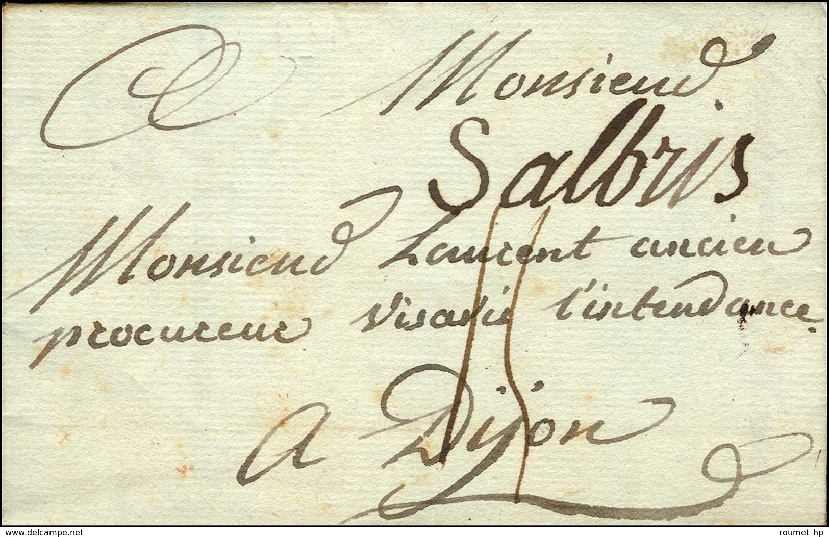 '' Salbris '' (L N° 1). 1784. (cote : 450). - TB. - 1701-1800: Précurseurs XVIII