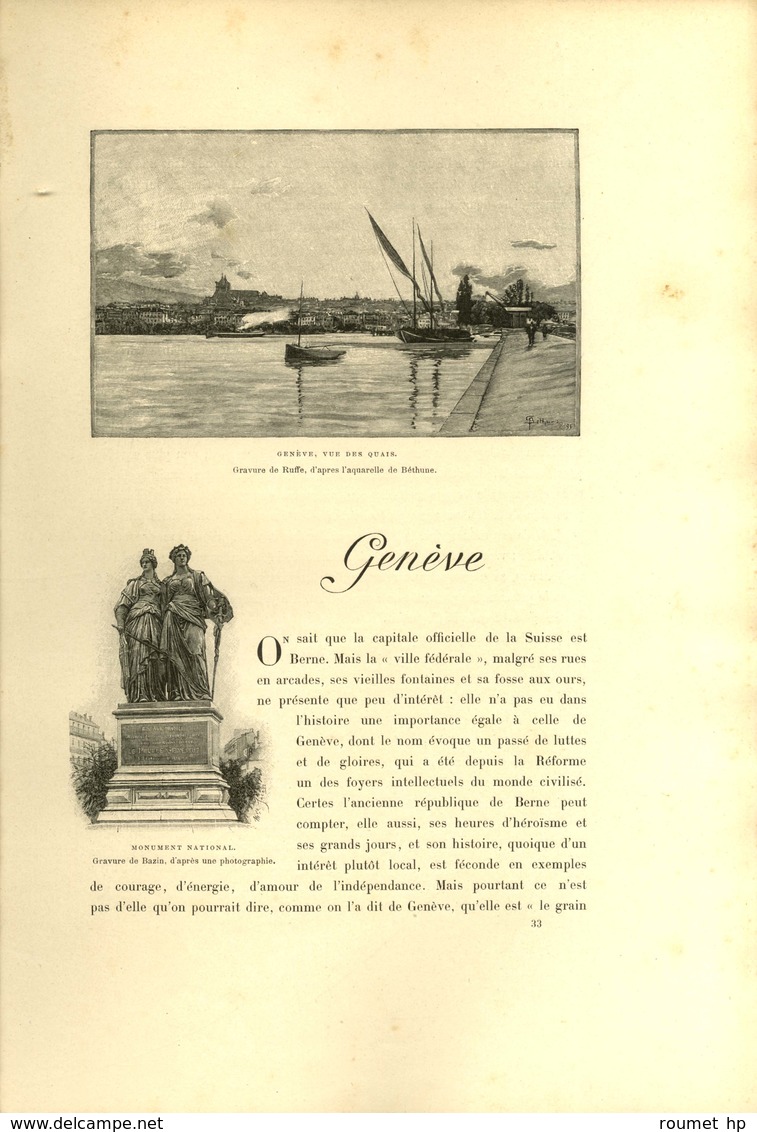 ROD Édouard (1857-1910), écrivain, journaliste et critique littéraire suisse. -/- GENÈVE.