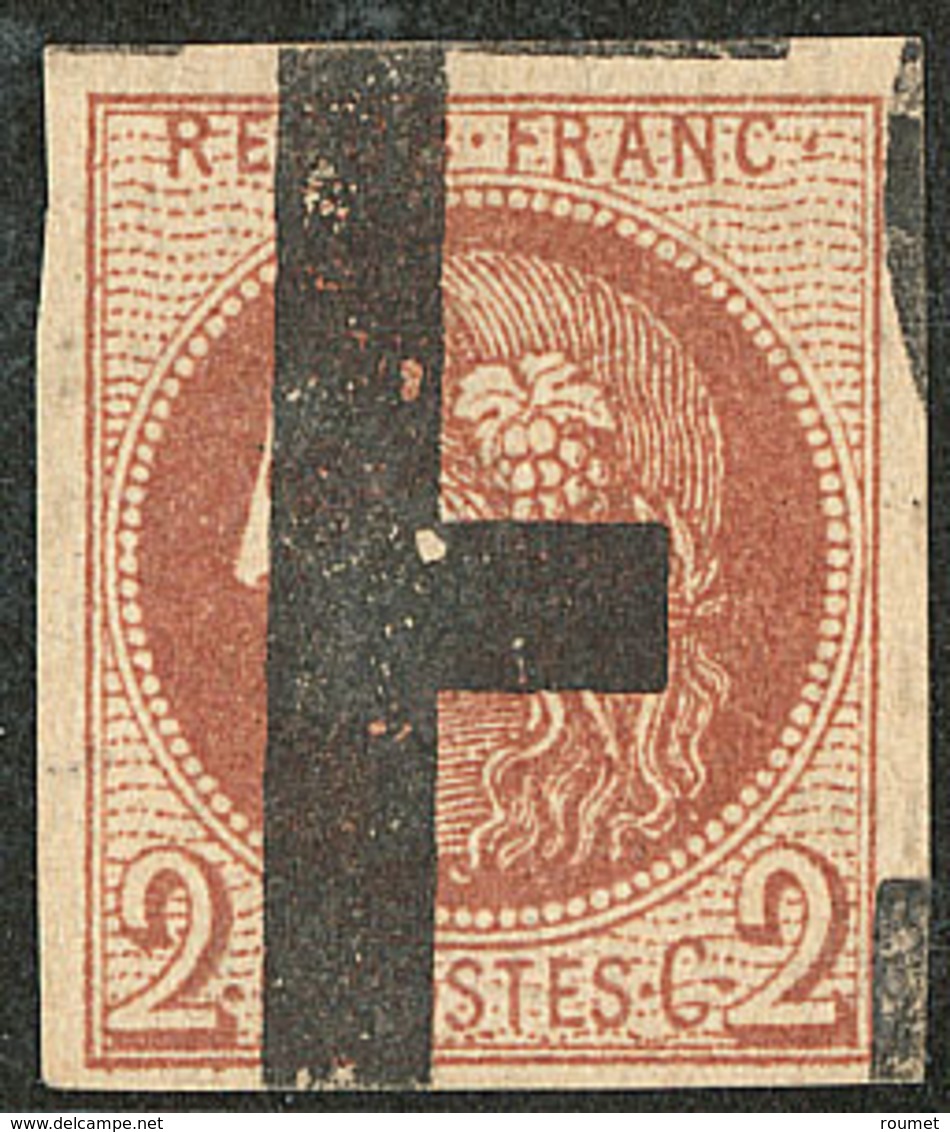 Oblitérations. Impression Typo. No 40II. - TB - 1870 Uitgave Van Bordeaux