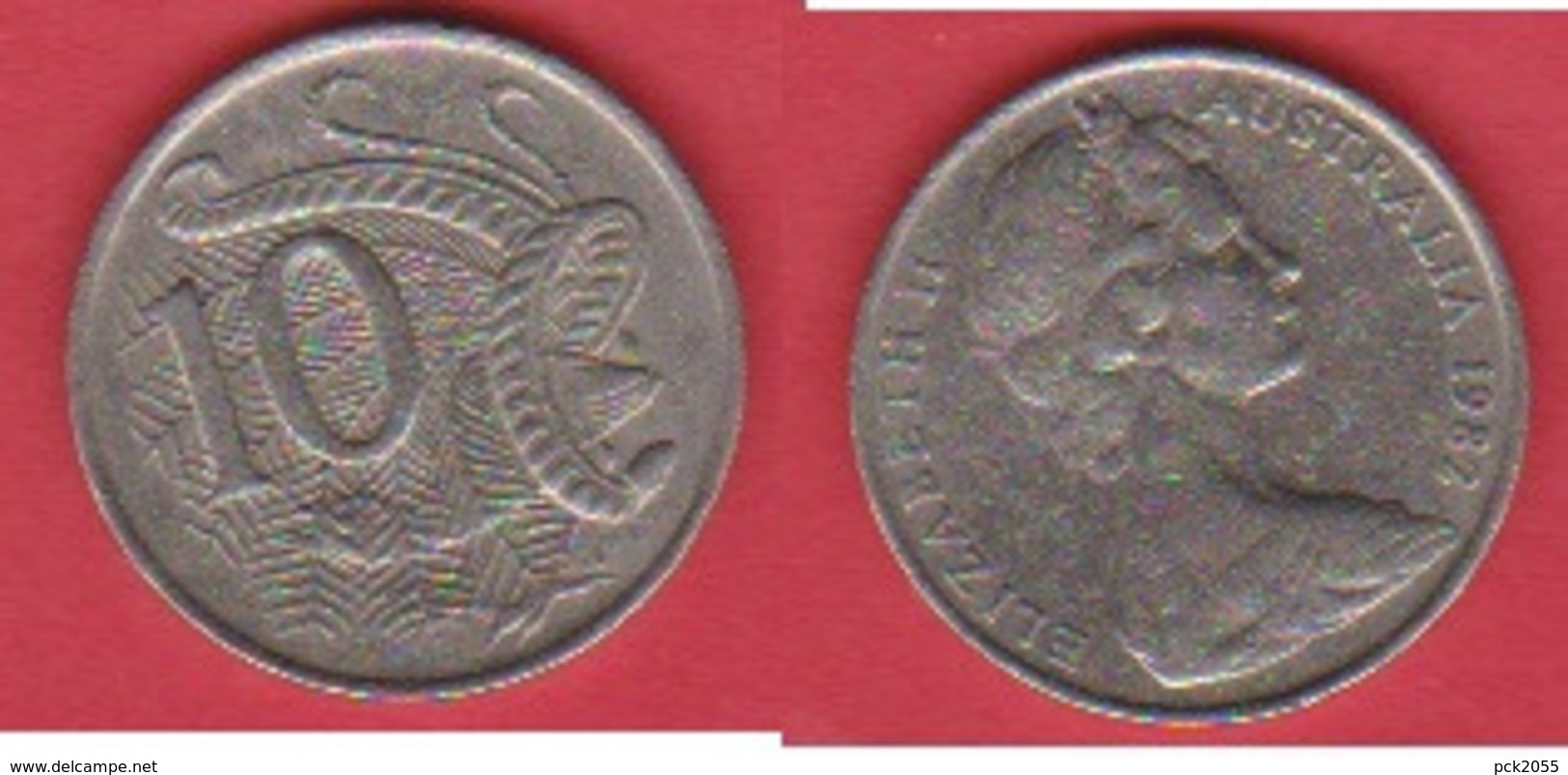Australien 10 Cents 1982 K-N Pracht-Leierschwanz Schön Nr.52 KM 65 - 10 Cents