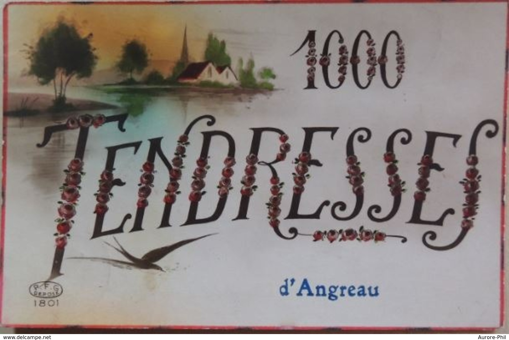 Angreau Carte Fantaisie  1000 Tendresses - Honnelles