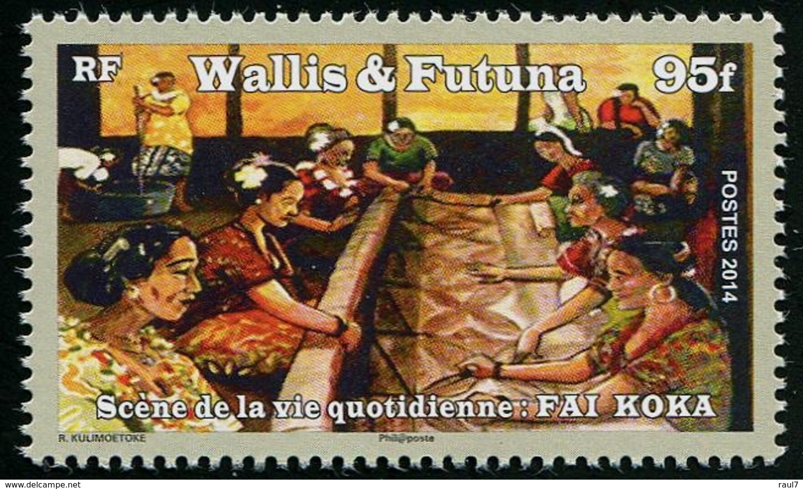 Wallis Et Futuna 2014 - Scène De La Vie Quotidienne Fai Koka - 1 Val Neufs // Mnh - Nuovi