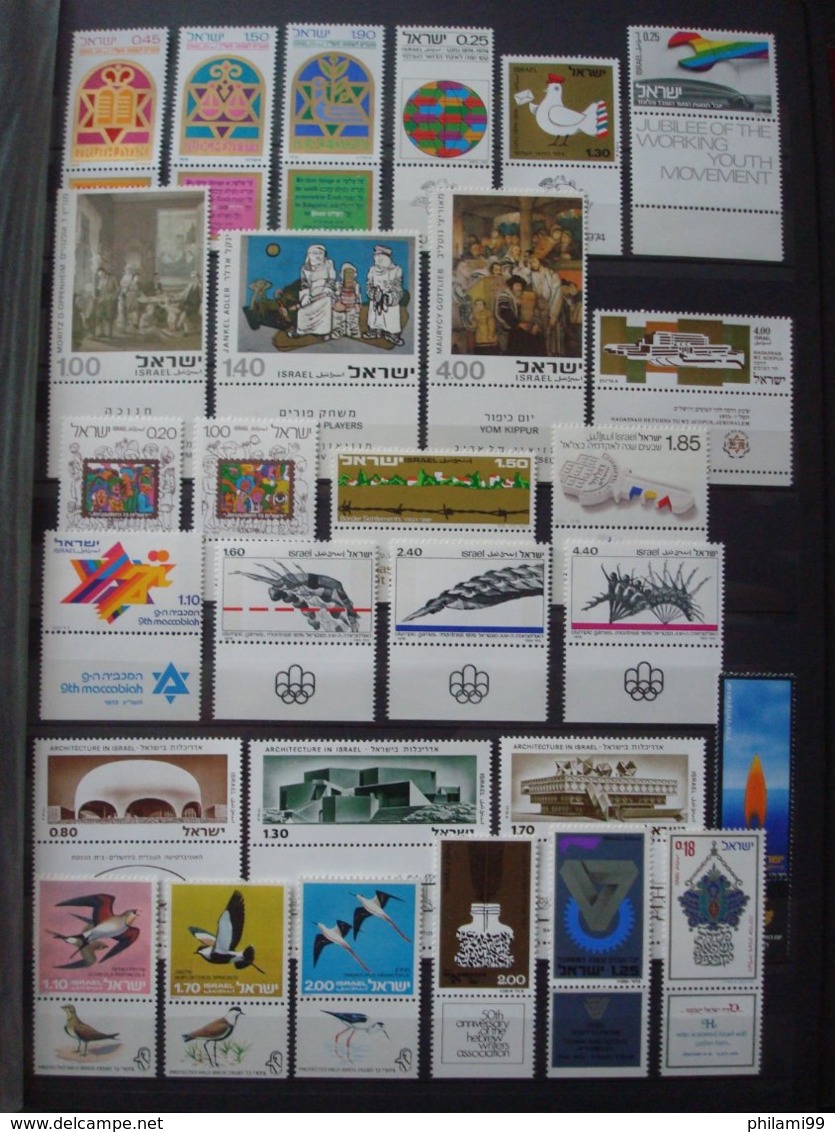 ISRAEL MNH** 8 SCANS COLLECTION WITH TABS - Colecciones & Series