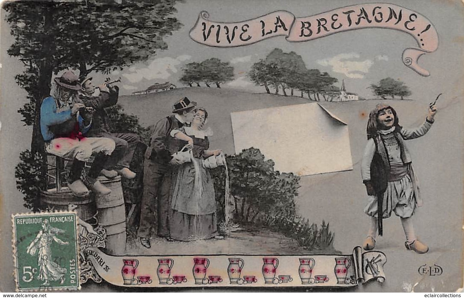 Thème. Poterie.Céramique.Faiencerïe.Briquetterie. Vive La Bretagne   (Voir Scan) - Industry