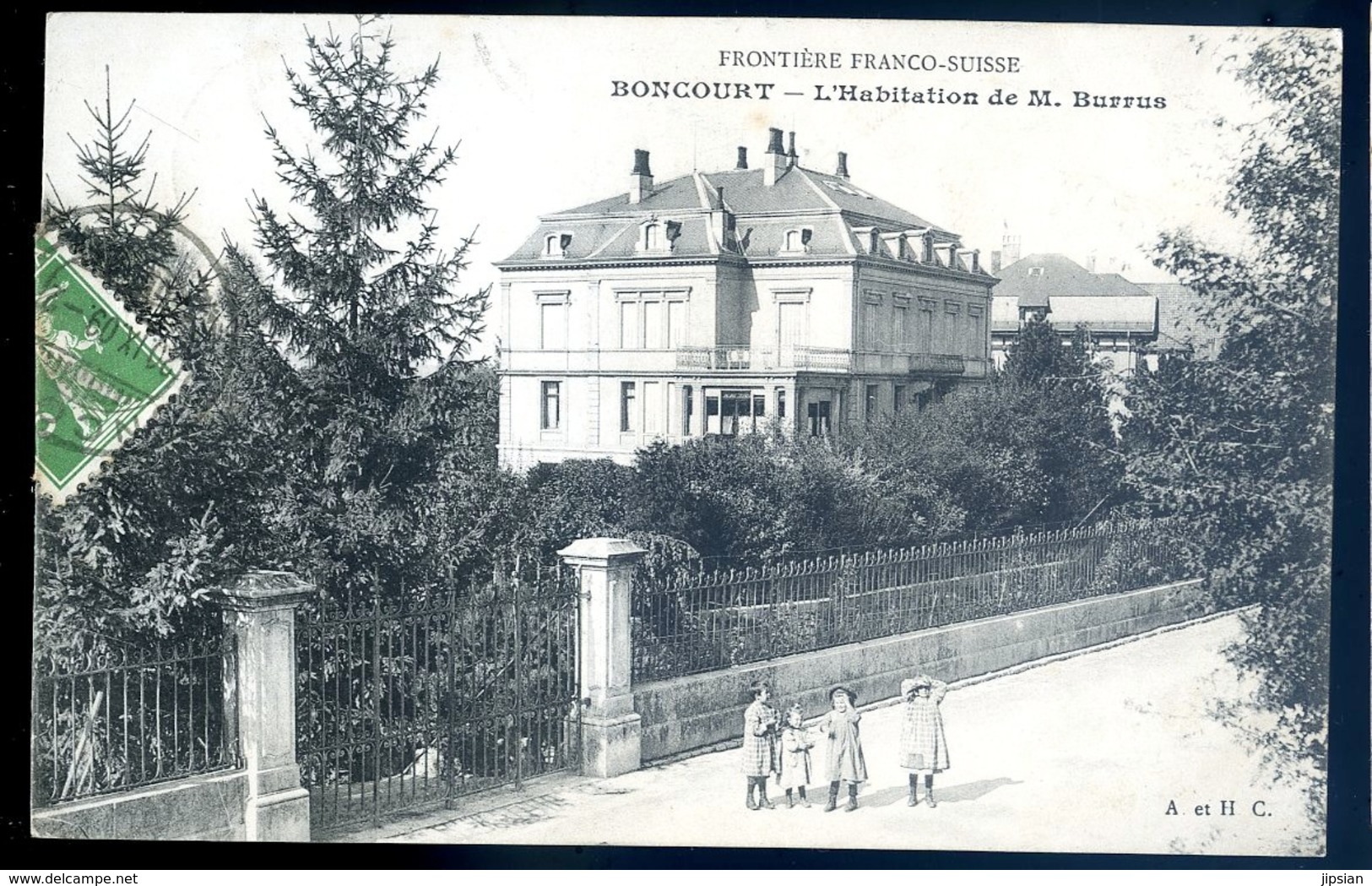 Cpa De Suisse Boncourt L' Habitation De M. Burrus   JM41 - Boncourt