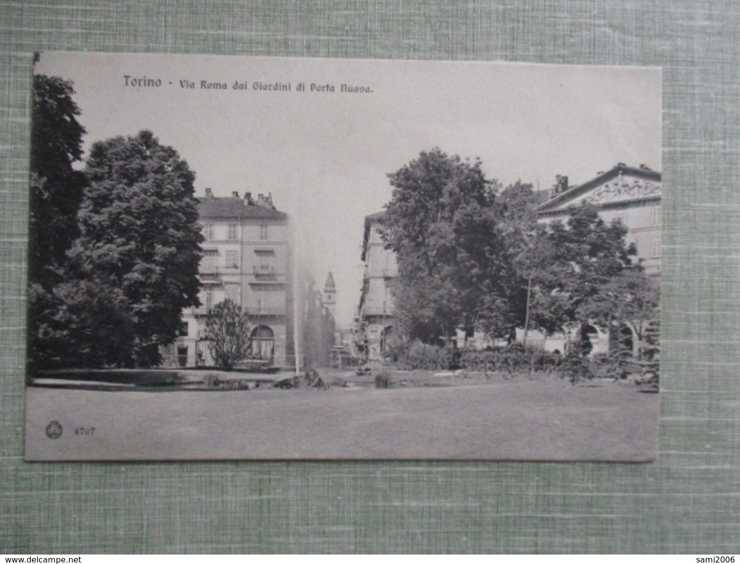 CPA ITALIE TORINO VIA ROMA DAI GIARDINI DI PORTA NUOVA - Stazione Porta Nuova