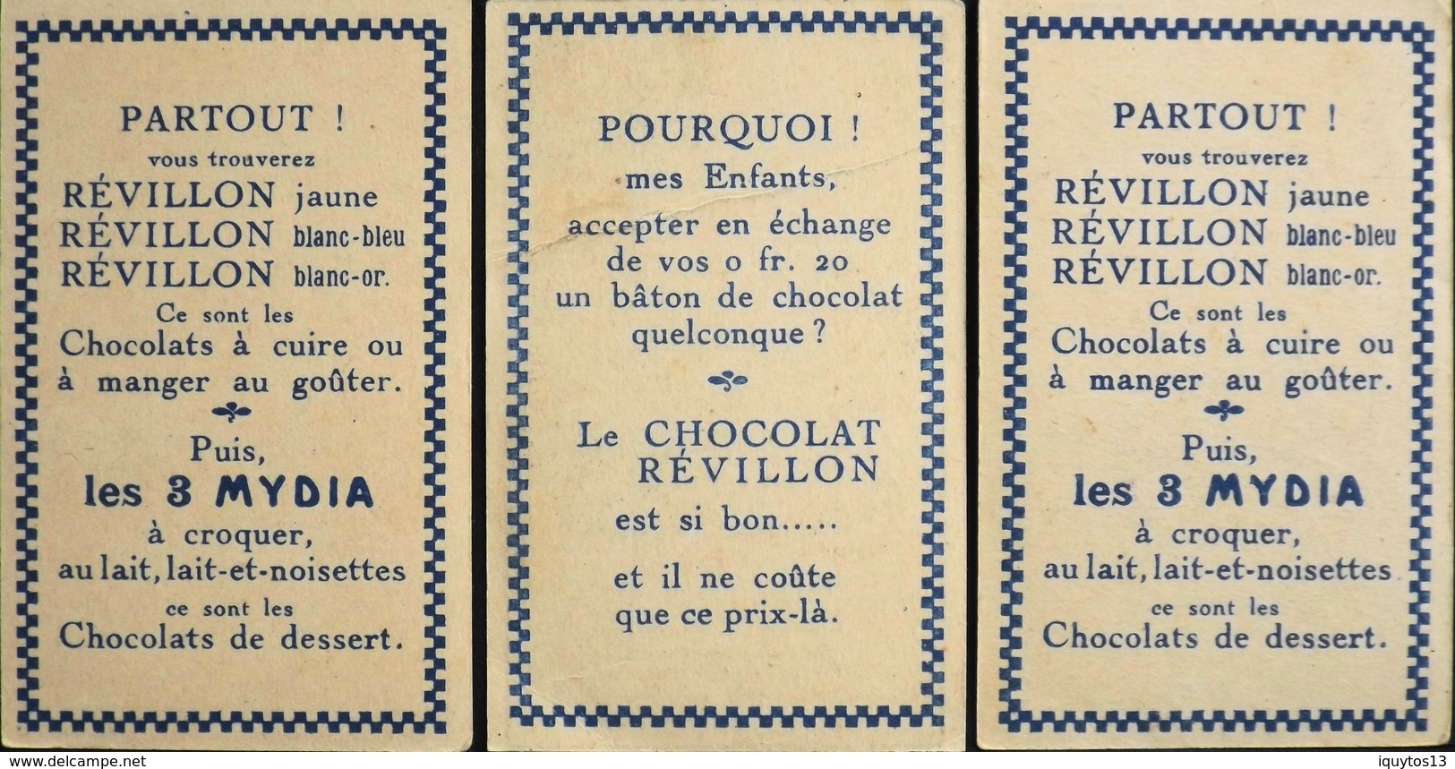 3 Images > Chocolat > Revillon - En TBE - Revillon