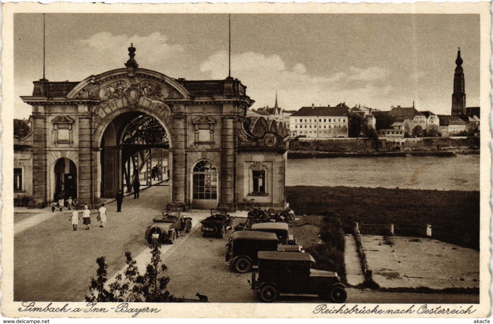 CPA AK Simbach Reichsbrucke Nach Oesterrich GERMANY (892023) - Simbach