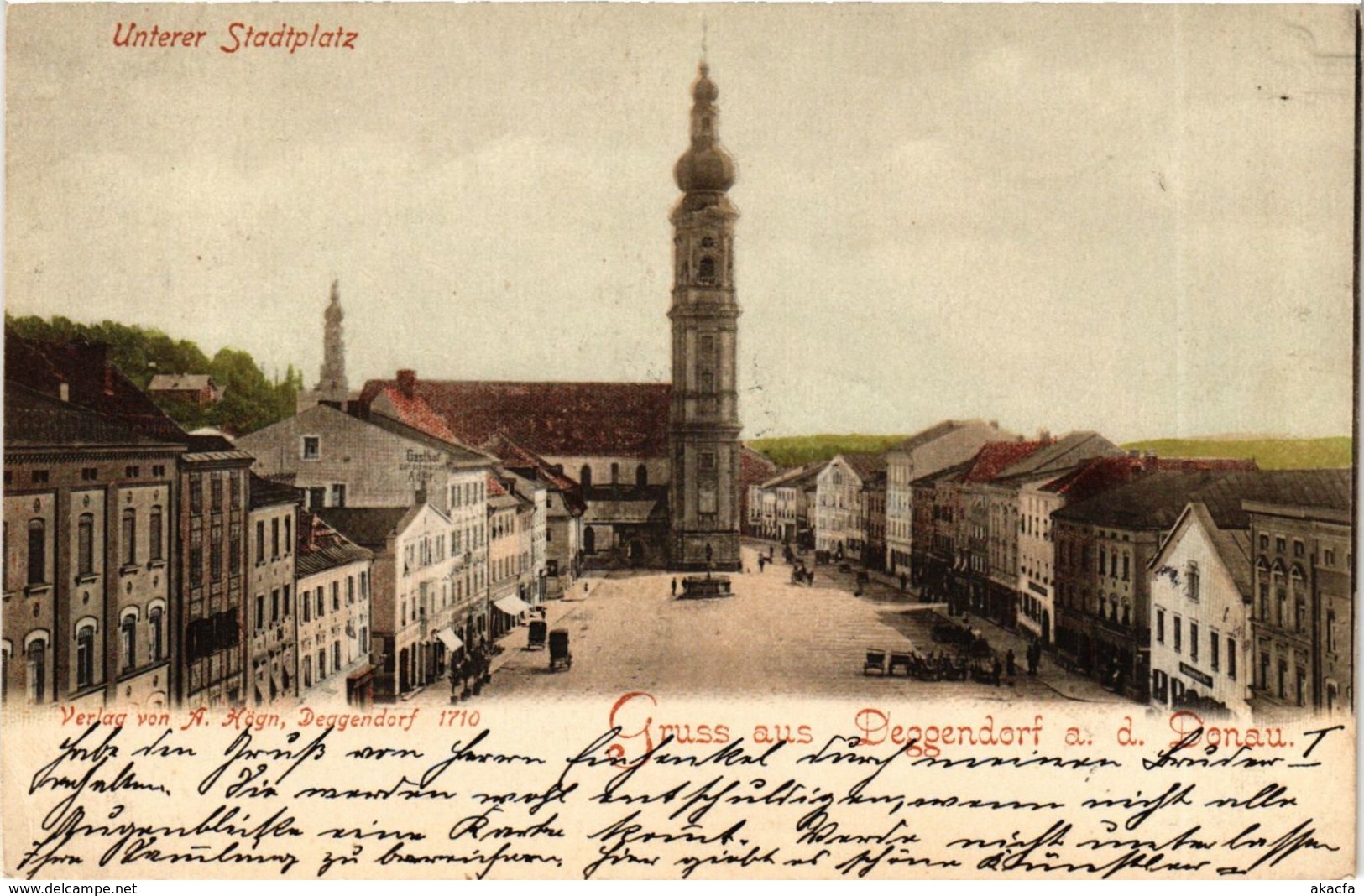 CPA AK Deggendorf Unterer Stadtplatz GERMANY (892391) - Deggendorf