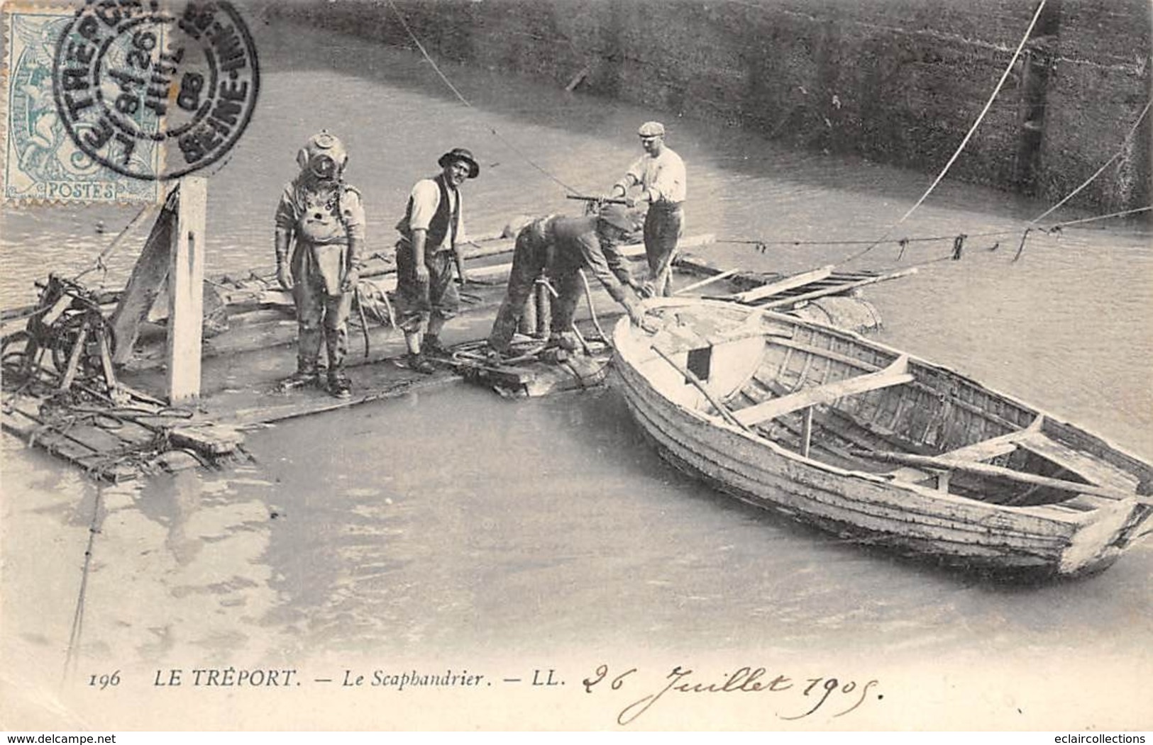 Thème. Métiers. Scaphandrier   Le Tréport   76   Le Scaphandrier    (Voir Scan) - Autres & Non Classés