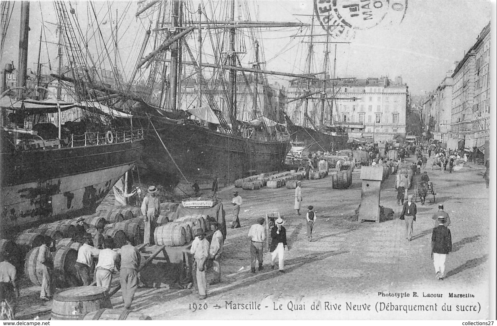 13-MARSEILLE-LE QUAI DE RIVE NEUVE, DEBARQUEMENT DU SUCRE - Old Port, Saint Victor, Le Panier