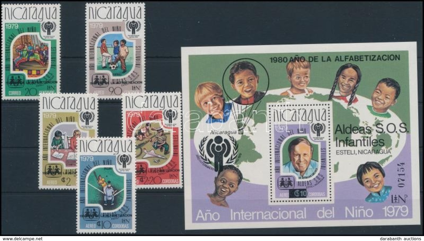 ** 1980 Nemzetközi Gyermekév Sor + Blokk,
International Year Of Children Set + Block
Mi 2154-2158 + 133 - Other & Unclassified