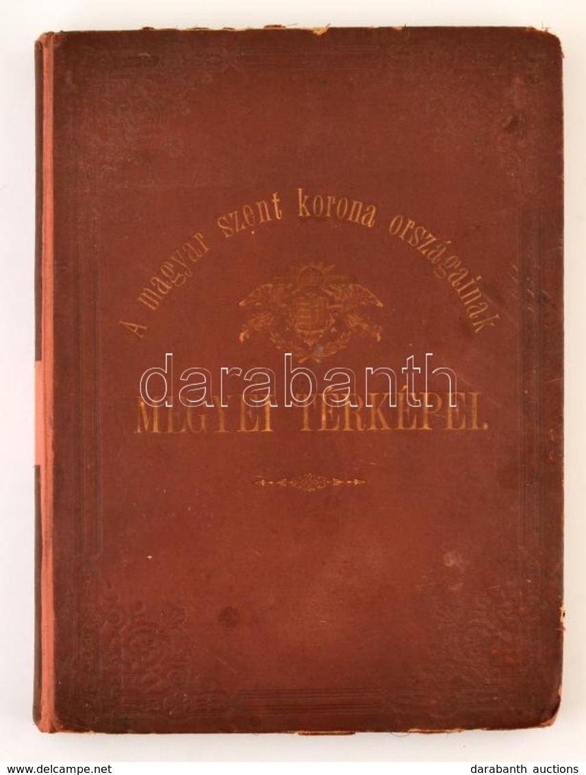 1880 Hátsek Ignác: A Magyar Szent Korona Országainak Megyei Térképei. Rajzolta: - -. Bp.,1880, Rautmann Frigyes, (Bp. Me - Sonstige & Ohne Zuordnung