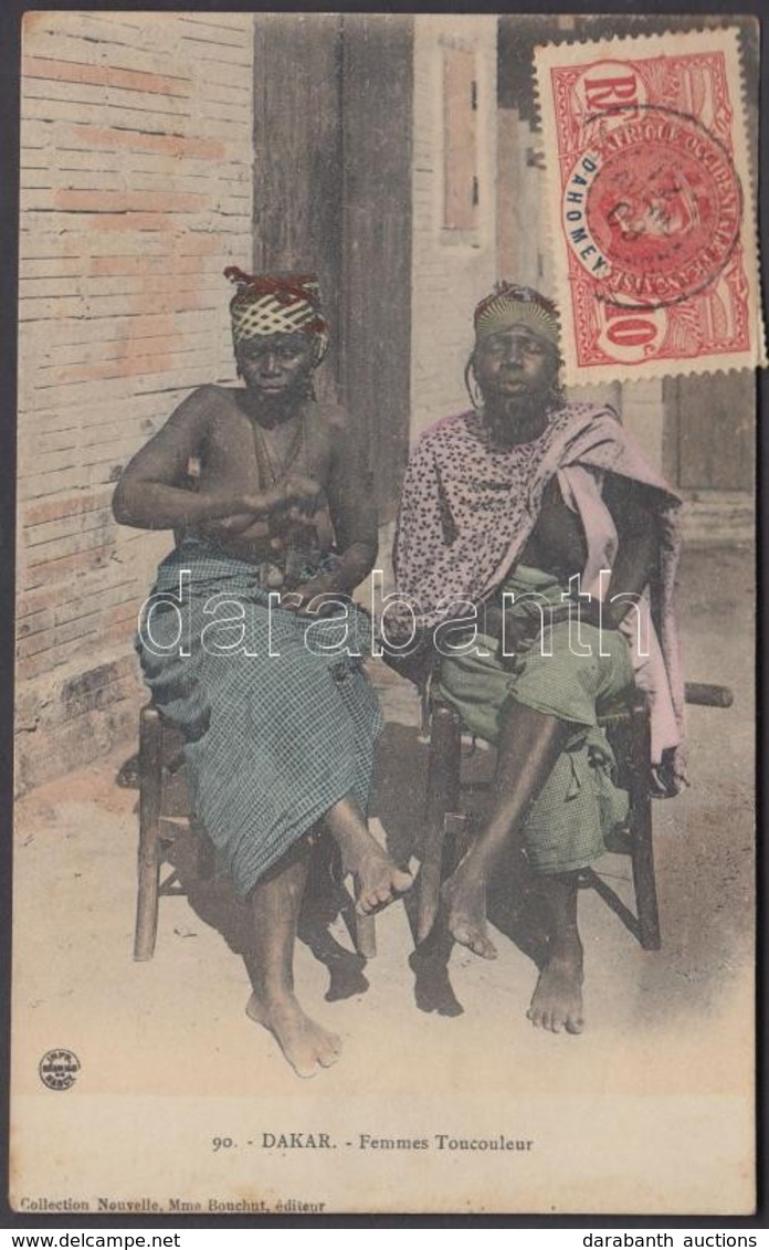 T2 1909 Dakar, Femmes Toucouleur / Toucouleur Women, Senegalese Folklore. TCV Card - Non Classés