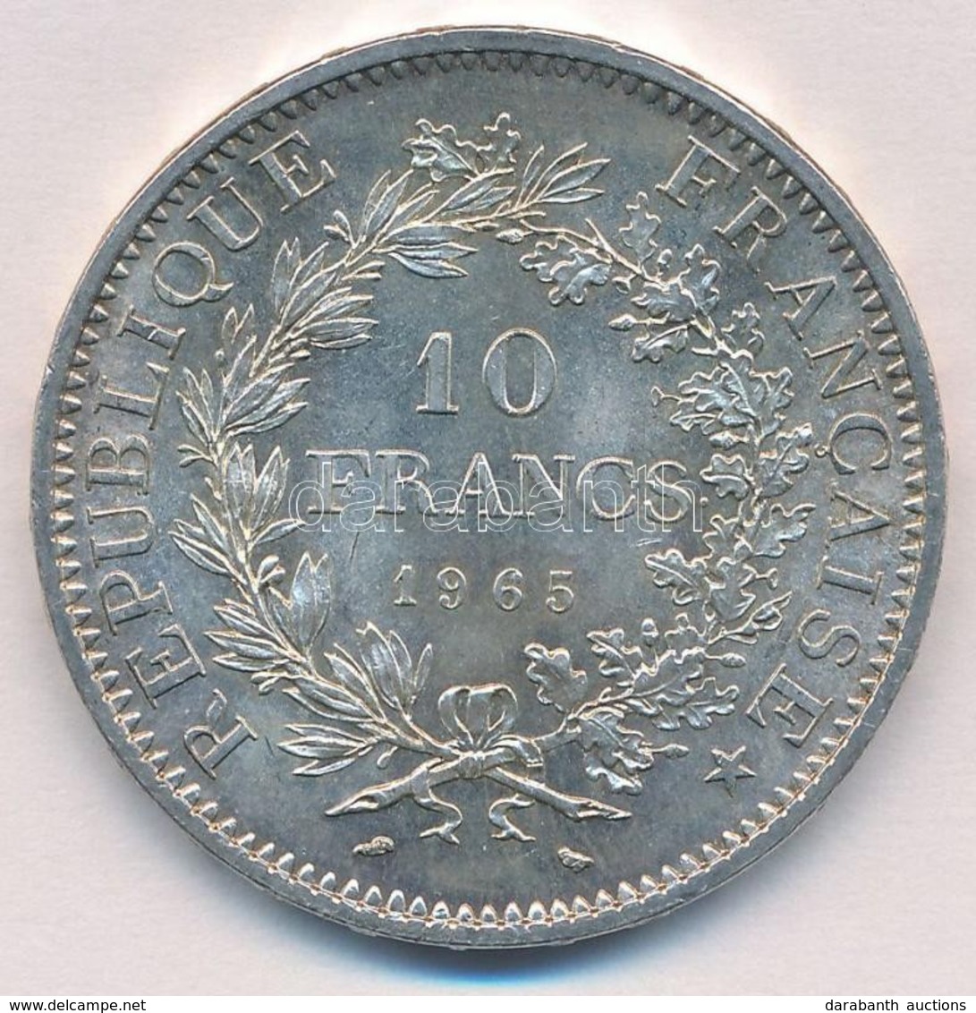 Franciaország 1965. 10Fr Ag T:1- Patina 
France 1965. 10 Francs Ag C:AU Patina
Krause KM#932 - Non Classés