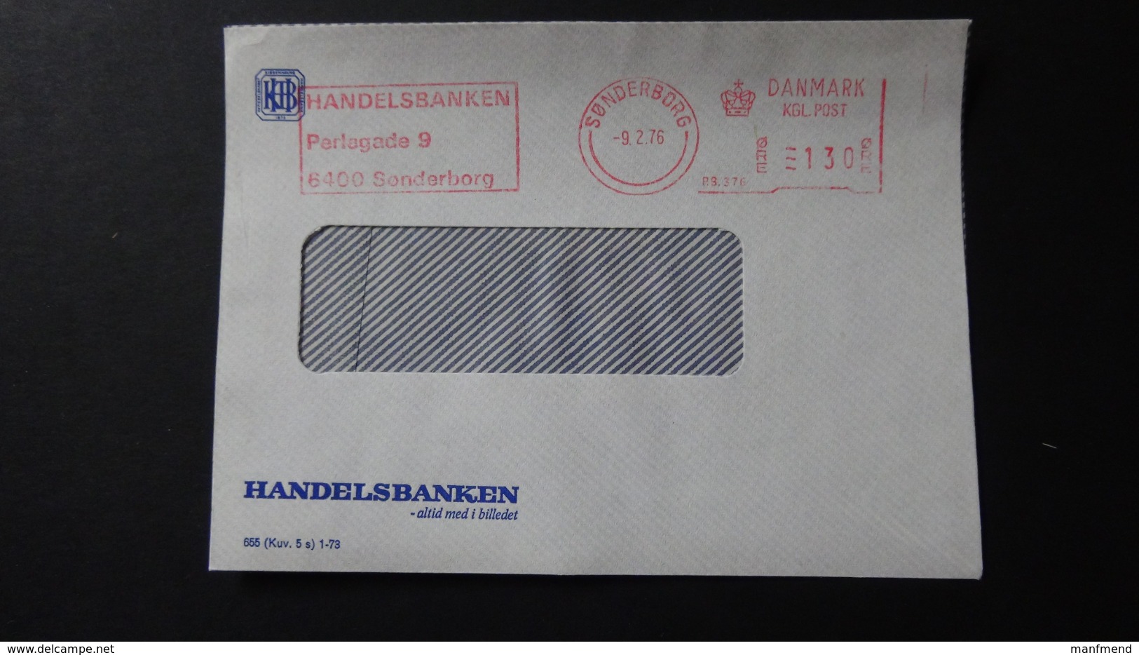 Denmark - 1976 - Freistempel - =130 Öre - 9.2.76 Sonderborg - Look Scan - Machines à Affranchir (EMA)