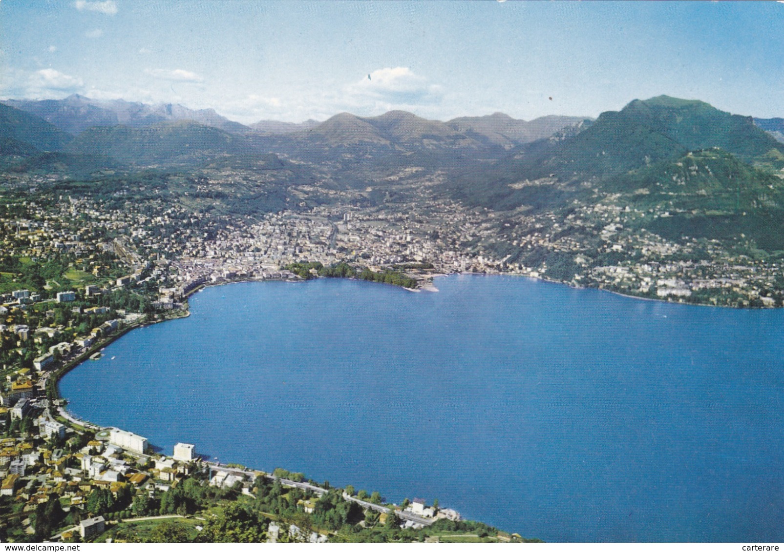 SUISSE,SWITZERLAND,SWISS, HELVETIA,SCHWEIZ ,TESSIN,TICINO,LUGANO,VUE AERIENNE - Lugano