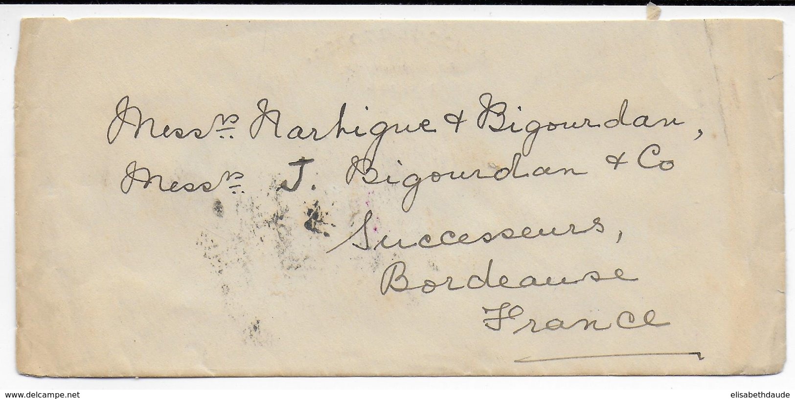 INDIA - 1921 - ENVELOPPE De RANGOON => BORDEAUX - 1911-35 King George V